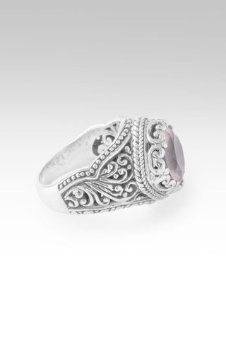 Mercy Remains Ring™ in Cloud Pink Rose Quartz - Dinner - only found at SARDA™