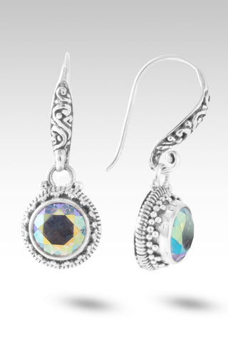 Mercy Swallowed Mistakes Earrings™ in Zero Saturn™ Mystic Quartz - Bali Wire - only found at SARDA™