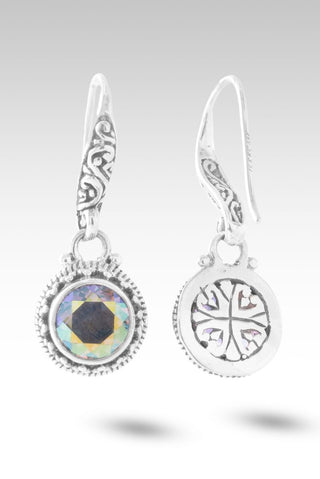 Mercy Swallowed Mistakes Earrings™ in Zero Saturn™ Mystic Quartz - Bali Wire - only found at SARDA™