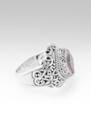 Mercy Unfold Ring™ in Cloud Pink Rose Quartz - Statement - only found at SARDA™
