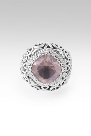 Mercy Unfold Ring™ in Cloud Pink Rose Quartz - Statement - only found at SARDA™