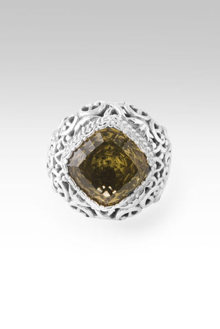 Mercy Unfold Ring™ in Olive Quartz - Statement - only found at SARDA™