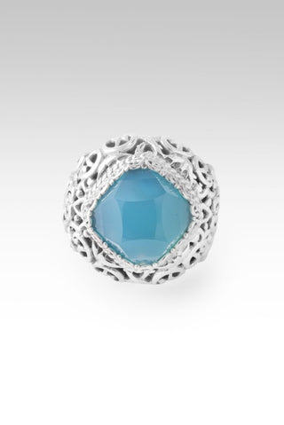 Mercy Unfold Ring™ in Paraiba Chalcedony - Statement - only found at SARDA™