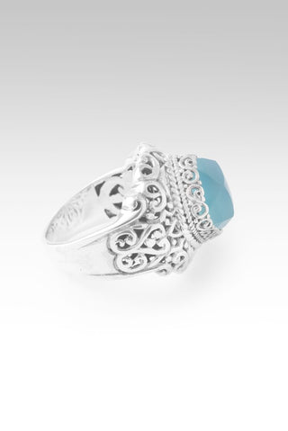 Mercy Unfold Ring™ in Paraiba Chalcedony - Statement - only found at SARDA™