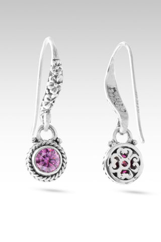 Mercy Will Follow Me Earrings™ in Perfect Pink Moissanite - Bali Wire - only found at SARDA™