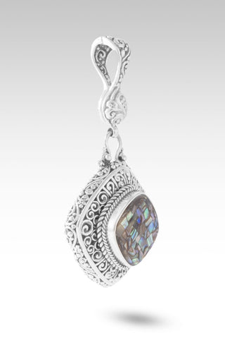 Mercy Will Follow Me Pendant™ in Galaxy Abalone Mosaic - Single Stone - only found at SARDA™