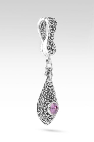 Mercy Will Follow Me Pendant™ in Perfect Pink Moissanite - Single Stone - only found at SARDA™