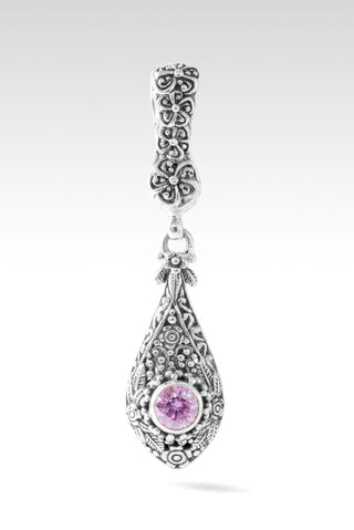 Mercy Will Follow Me Pendant™ in Perfect Pink Moissanite - Single Stone - only found at SARDA™