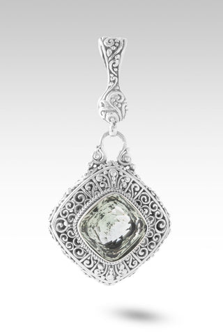 Mercy Will Follow Me Pendant™ in Prasiolite - Single Stone - only found at SARDA™