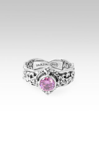 Mercy Will Follow Me Ring II™ in Perfect Pink Moissanite - Dinner - only found at SARDA™