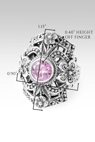 Mercy Will Follow Me Ring III™ in Perfect Pink Moissanite - Statement - only found at SARDA™