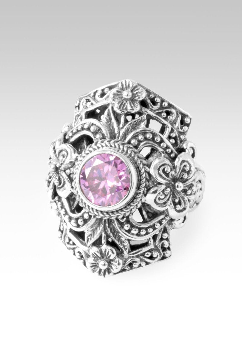 Mercy Will Follow Me Ring III™ in Perfect Pink Moissanite – SARDA™