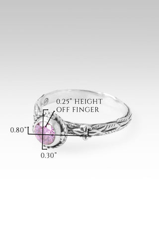 Mercy Will Follow Me Ring™ in Perfect Pink Moissanite - Stackable - only found at SARDA™