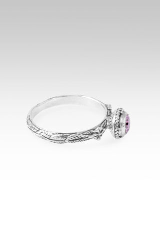 Mercy Will Follow Me Ring™ in Perfect Pink Moissanite - Stackable - only found at SARDA™