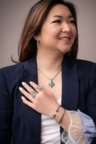 Miracle Worker Ring™ in Royal Bali Blue™ Mystic Topaz - Bypass - only found at SARDA™