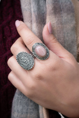 More To Come Ring™ in Pink Moonstone - Statement - only found at SARDA™