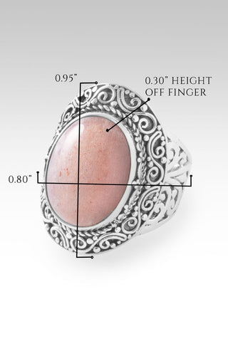 More To Come Ring™ in Pink Moonstone - Statement - only found at SARDA™