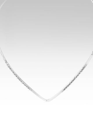 My Conqueror & King V - Collar Necklace™ in Chainlink & Hammered - V - Collar - only found at SARDA™