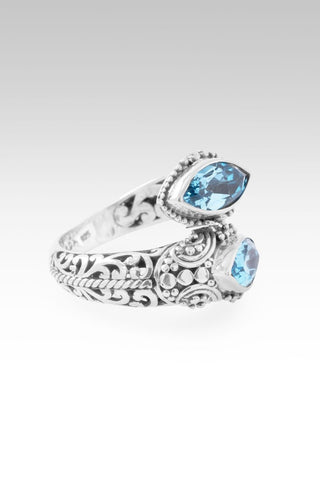 My GOD Can Ring™ in Swiss Blue Topaz - Bypass - only found at SARDA™