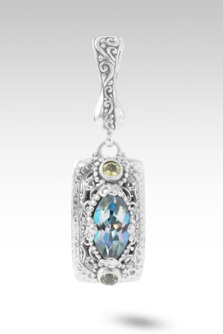 My GOD Will Pendant™ in Green Reflections™ Mystic Quartz & Peridot - Multi Stone - only found at SARDA™
