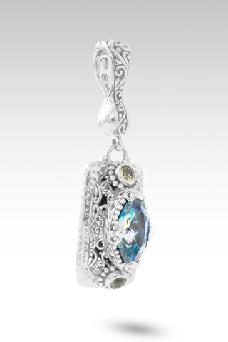 My GOD Will Pendant™ in Green Reflections™ Mystic Quartz & Peridot - Multi Stone - only found at SARDA™