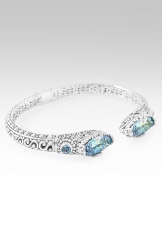 My GOD Will Tip - To - Tip Bracelet™ in Beyond Elitism™ Mystic Quartz & Swiss Blue Topaz - Tip - to - Tip - only found at SARDA™