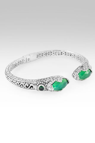 My GOD Will Tip - To - Tip Bracelet™ in Green Onyx & Bali Hai™ Mystic Topaz - Tip - to - Tip - only found at SARDA™