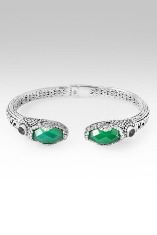 My GOD Will Tip - To - Tip Bracelet™ in Green Onyx & Bali Hai™ Mystic Topaz - Tip - to - Tip - only found at SARDA™