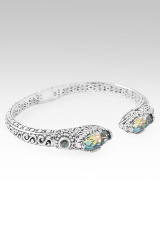 My GOD Will Tip - To - Tip Bracelet™ in Odyssey Calypso™ Mystic Quartz & Bali Hai™ Mystic Topaz - Tip - to - Tip - only found at SARDA™