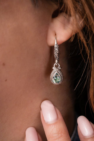 My Healing Earrings™ in Bali Crush™ Mystic Topaz - Bali Wire - only found at SARDA™