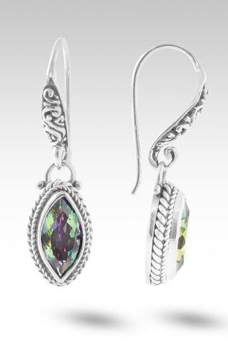 My Healing Earrings™ in Odyssey Calypso™ Mystic Quartz - Bali Wire - only found at SARDA™