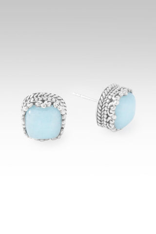 My Redeemer Earrings™ in Aqua Blue Quartz - Stud - only found at SARDA™
