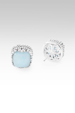 My Redeemer Earrings™ in Aqua Blue Quartz - Stud - only found at SARDA™