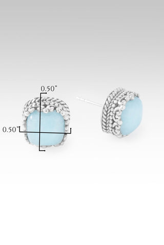My Redeemer Earrings™ in Aqua Blue Quartz - Stud - only found at SARDA™