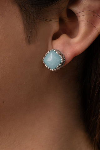 My Redeemer Earrings™ in Aqua Blue Quartz - Stud - only found at SARDA™