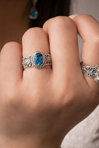 My Redeemer Ring™ in Royal Bali Breeze™ Mystic Quartz - Dinner - only found at SARDA™