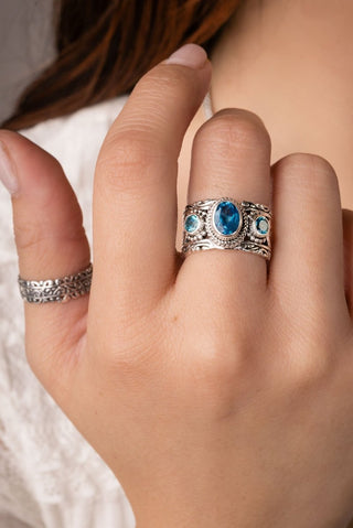 My Redeemer Ring™ in Royal Bali Breeze™ Mystic Quartz & Bali Breeze™ Mystic Topaz - Dinner - only found at SARDA™