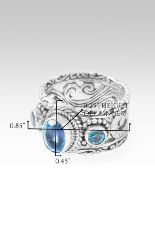 My Redeemer Ring™ in Royal Bali Breeze™ Mystic Quartz & Bali Breeze™ Mystic Topaz - Dinner - only found at SARDA™
