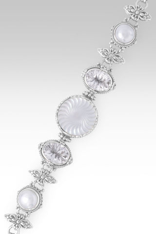 My Strong Tower Bracelet™ in White Mother of Pearl, White Quartz & Freshwater Pearl - Multi Stone - only found at SARDA™