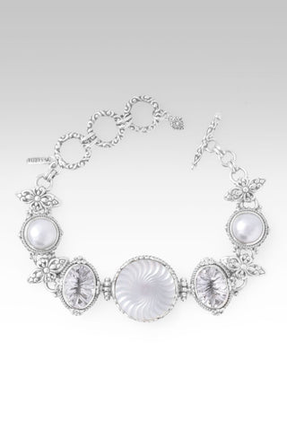 My Strong Tower Bracelet™ in White Mother of Pearl, White Quartz & Freshwater Pearl - Multi Stone - only found at SARDA™