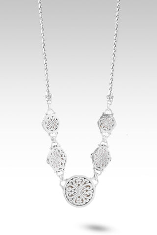 My Strong Tower Necklace™ in White Mother of Pearl, White Quartz & Freshwater Pearl - Multi Stone - only found at SARDA™