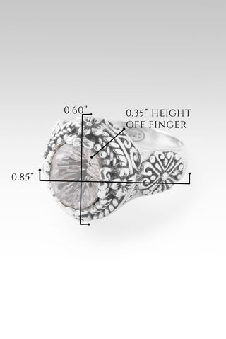 My Strong Tower Ring II™ in White Quartz - Stackable - only found at SARDA™