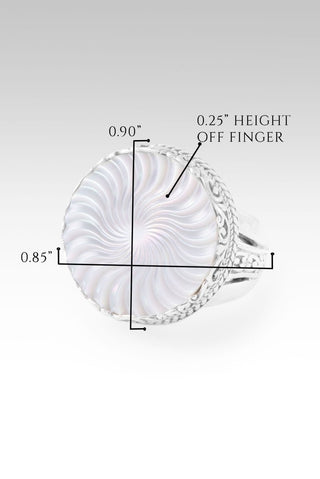 My Strong Tower Ring™ in White Mother of Pearl - Statement - only found at SARDA™