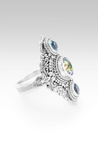 Never Alone Ring™ in Unicorn Dreams™ Mystic Topaz & Swiss Blue Topaz - Statement - only found at SARDA™