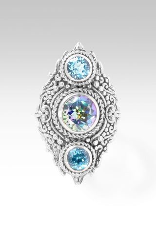 Never Alone Ring™ in Unicorn Dreams™ Mystic Topaz & Swiss Blue Topaz - Statement - only found at SARDA™