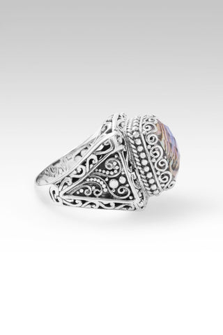 Never Leaves U Ring™ in Abalone & Quartz - Dinner - only found at SARDA™