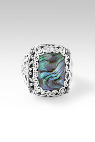 Never Leaves U Ring™ in Abalone & Quartz - Dinner - only found at SARDA™