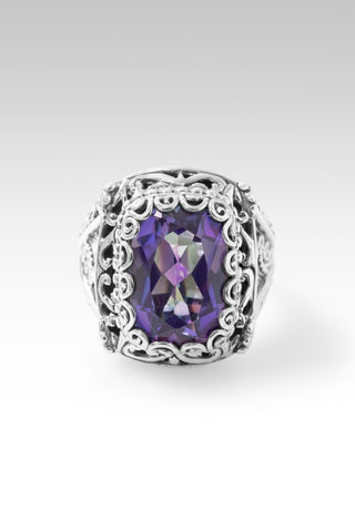 Never Leaves U Ring™ in Bluejay Jazz™ Mystic Quartz - Dinner - only found at SARDA™