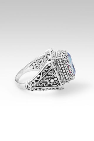 Never Leaves U Ring™ in Bluejay Jazz™ Mystic Quartz - Dinner - only found at SARDA™