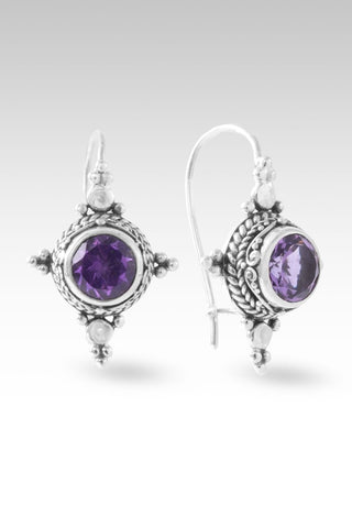 Never Left Behind Earrings™ in Amethyst - Sarda Safety Latch - only found at SARDA™